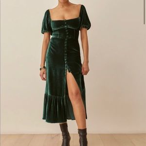 Reformation / Leonie Velvet Dress NWT